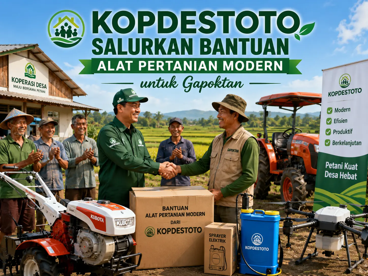 Pemberian bantuan alat tani