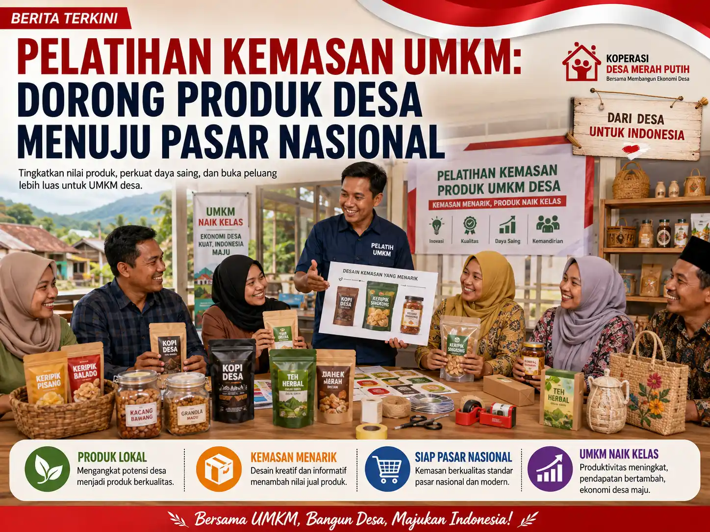 Pelatihan pengemasan produk UMKM